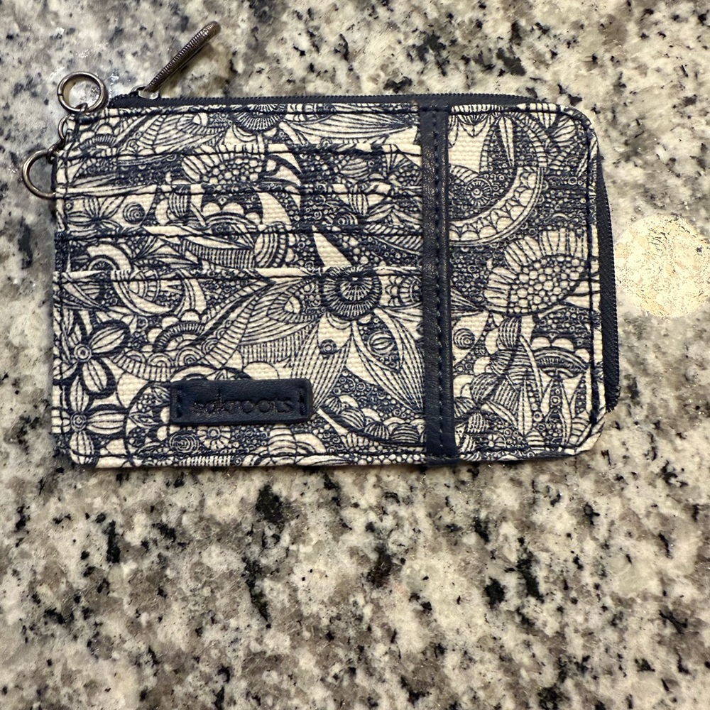 Sakroots Tan and Blue Wallet